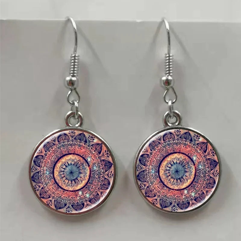 Fashion Henna Crystal Earrings Women Jewelry