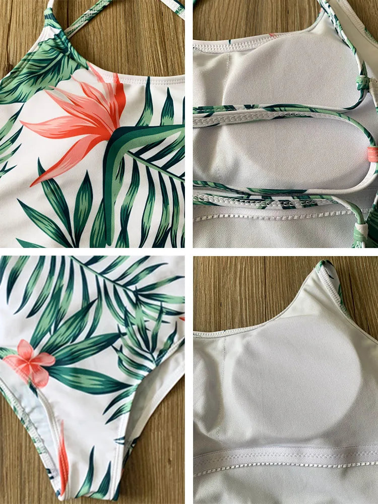 Simple Summer Swimwear Printed Beach Style