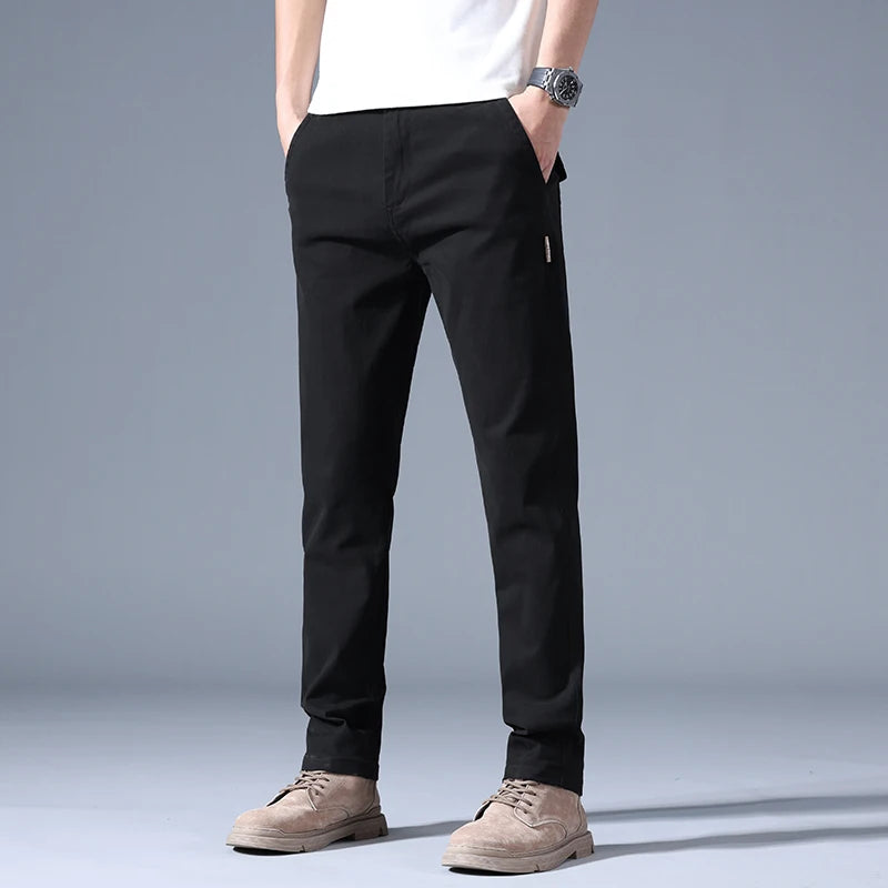 Casual Trousers In Fashion Versatile Straight Baggy Pants Male Big Size