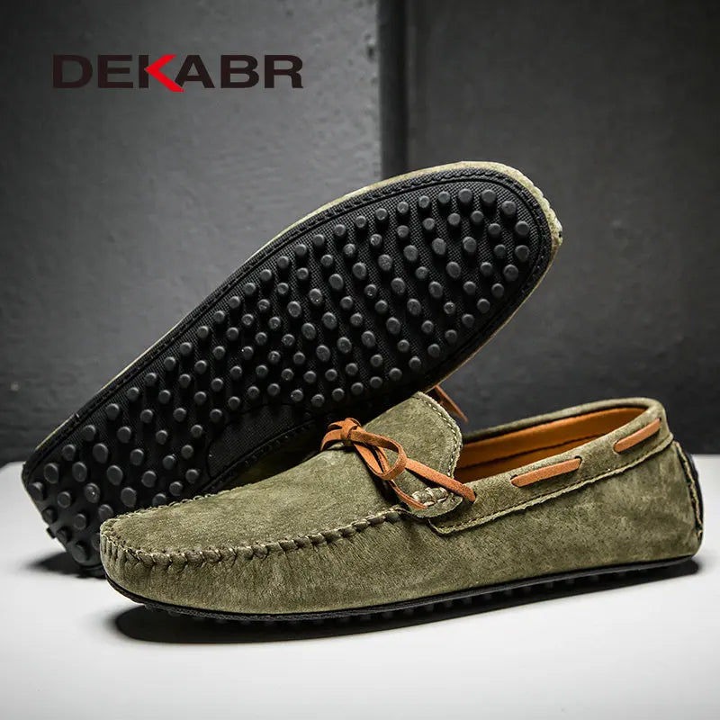 Casual Men Loafers Leather Shoes large sizes footwear