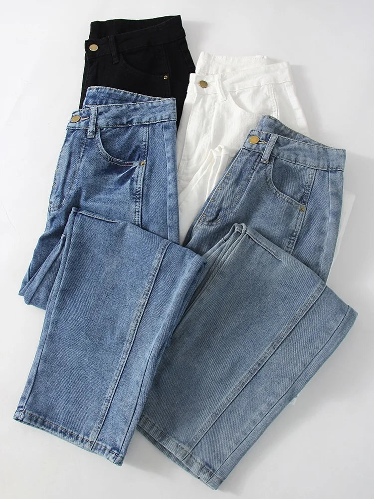 Baggy Streetwear Loose Low Waist Blue Wide Leg Jeans