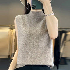 Cashmere Vest Pullover Indoor Sleeveless Sweater