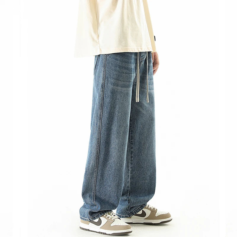 Men's Baggy Wide Leg Jeans Fashion Streetwear Vintage
