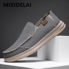 Summer Denim Canvas Men Breathable Casual Shoes Outdoor Sneakers