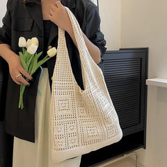 Knitted Handbags Beach Bags Shoulder Casual Tote