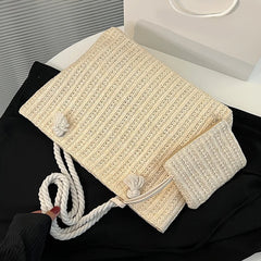 Summer Straw Bags For Women Weaving Totes Ladies Handbags