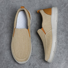 Men Canvas Shoes Comfortable Outdoor Slip On Sneakers