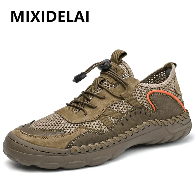 Casual Men Shoes Plus Size Loafers Mesh Shoes Sneakers