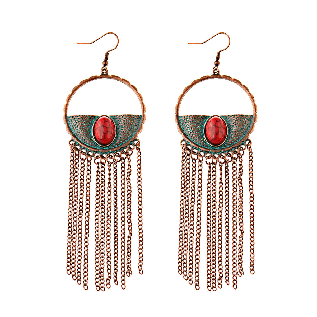 Chain Earrings For Women Long/Ethnic Gypsy Dangle