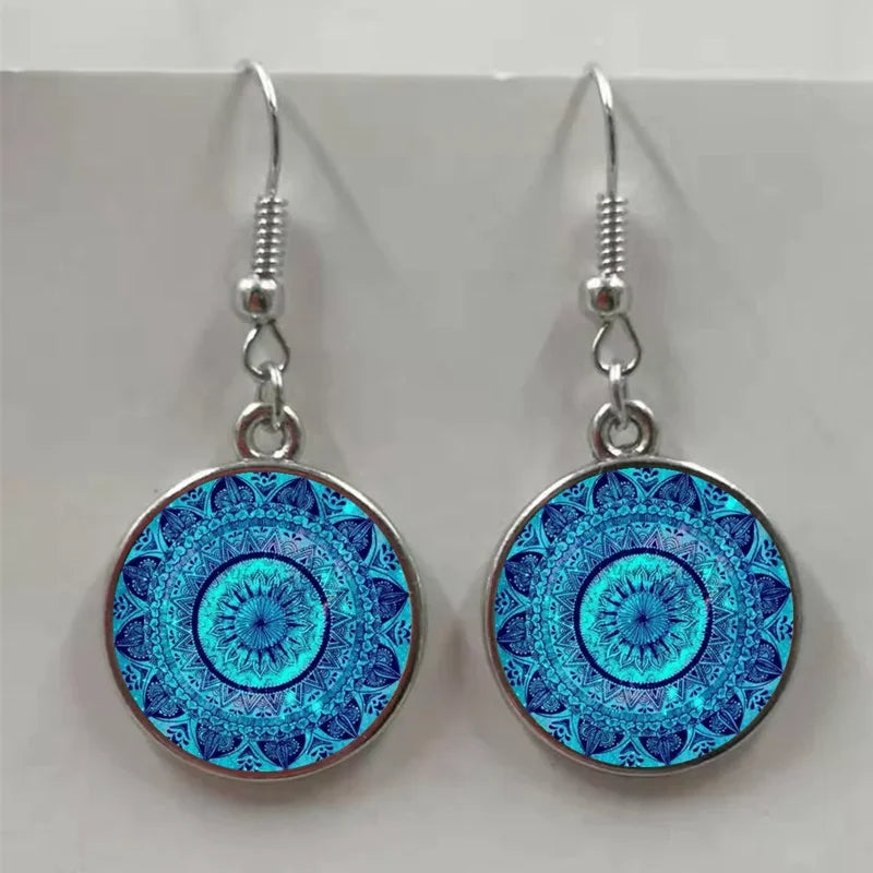 Fashion Henna Crystal Earrings Women Jewelry