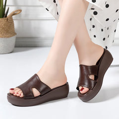 Woman Platform Flip Flops Slipper High Heel Shoes