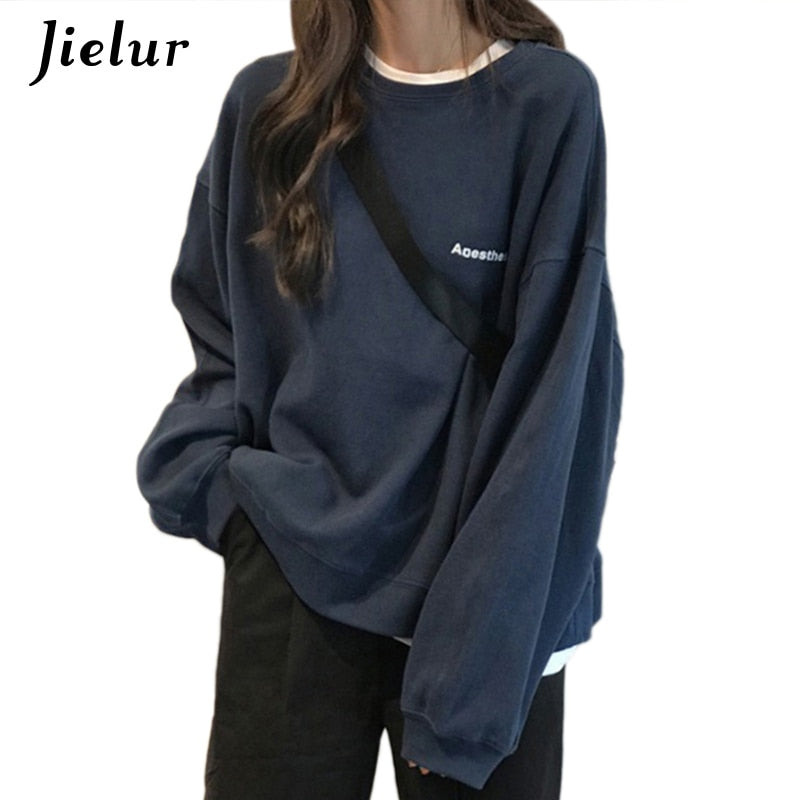 Letter Hoody Fashion Korean Thin Chic Women Sweatshirts