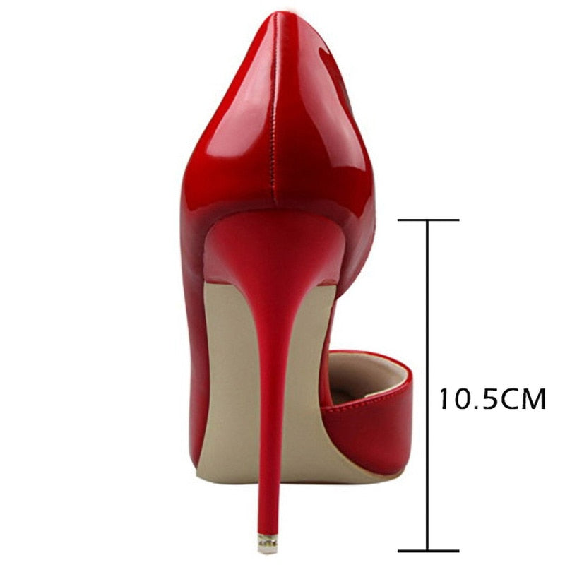 Shoes Patent Leather Heels Fashion Woman Pumps Stiletto Women Shoes