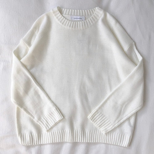 Pullover Loose Casual Stripe Oversize Knitted Sweater