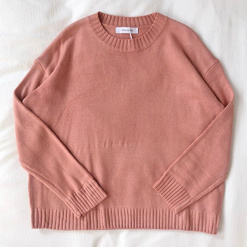 Pullover Loose Casual Stripe Oversize Knitted Sweater