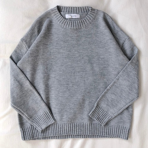 Pullover Loose Casual Stripe Oversize Knitted Sweater