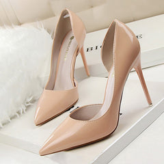 Shoes Patent Leather Heels Fashion Woman Pumps Stiletto Women Shoes
