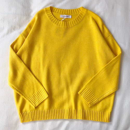 Pullover Loose Casual Stripe Oversize Knitted Sweater