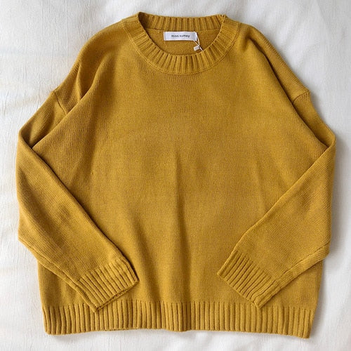 Pullover Loose Casual Stripe Oversize Knitted Sweater