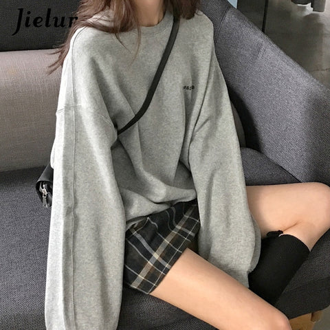 Letter Hoody Fashion Korean Thin Chic Women Sweatshirts