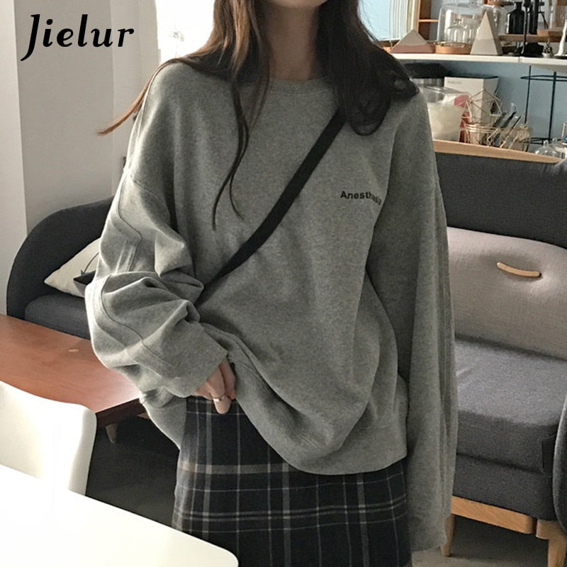 Letter Hoody Fashion Korean Thin Chic Women Sweatshirts