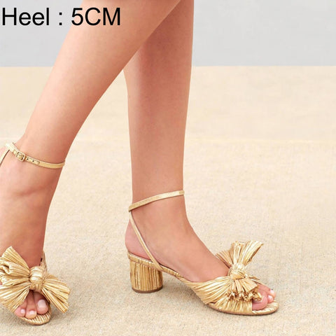 Designer High Quality Open Peep Toe Bowknot High Heels