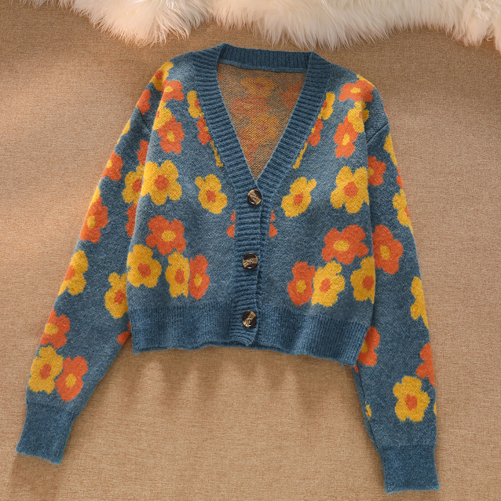 Cropped Sweater Autumn Winer Short Vest and Cardigan Crop Top