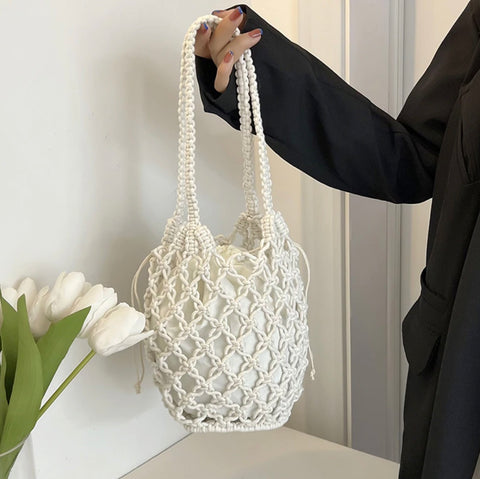 Hollow Out Knitting Tote Shoulder Bags