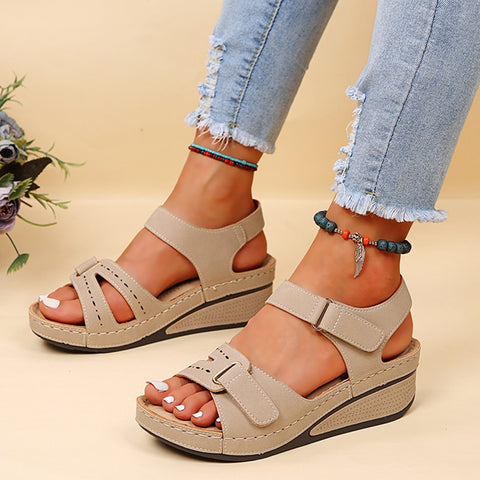 Summer Shoes Sandals Soft Slip on Open Toe Walking Shoes