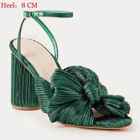 Designer High Quality Open Peep Toe Bowknot High Heels