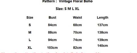 Vintage Boho Long Maxi Floral dress