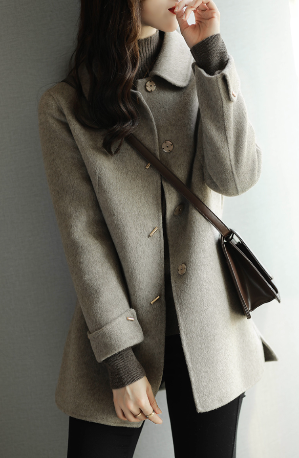 Plus Size Long Wool Coat Elegant Vintage Coat Jacket – lastrafashion