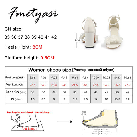 Heels Flower Sandals Summer Wedding Shoes Bride Shoes