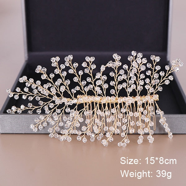 Fashion Wedding Hair Accessories Hair Combs Pearl Crystal