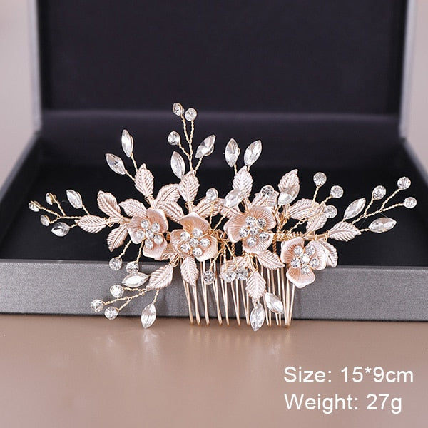 Fashion Wedding Hair Accessories Hair Combs Pearl Crystal