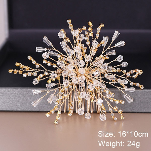 Fashion Wedding Hair Accessories Hair Combs Pearl Crystal