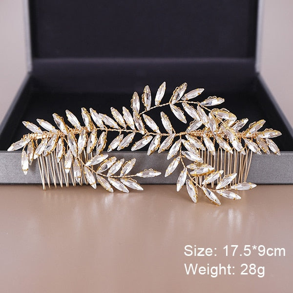 Fashion Wedding Hair Accessories Hair Combs Pearl Crystal