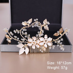 Fashion Wedding Hair Accessories Hair Combs Pearl Crystal