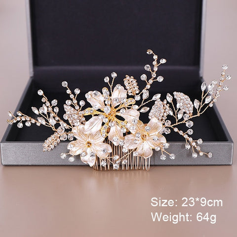 Fashion Wedding Hair Accessories Hair Combs Pearl Crystal