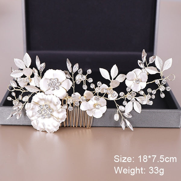 Fashion Wedding Hair Accessories Hair Combs Pearl Crystal