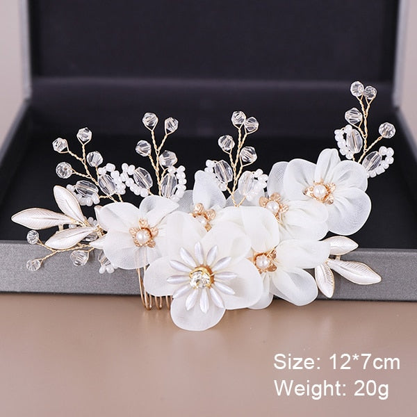 Fashion Wedding Hair Accessories Hair Combs Pearl Crystal