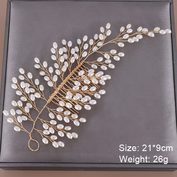 Fashion Wedding Hair Accessories Hair Combs Pearl Crystal