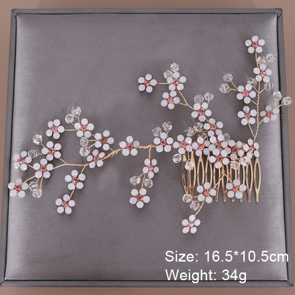 Fashion Wedding Hair Accessories Hair Combs Pearl Crystal