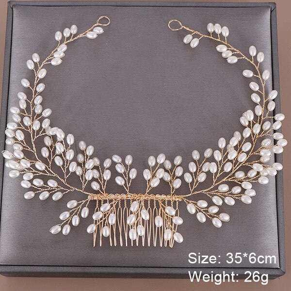 Fashion Wedding Hair Accessories Hair Combs Pearl Crystal