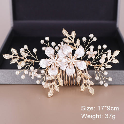 Fashion Wedding Hair Accessories Hair Combs Pearl Crystal