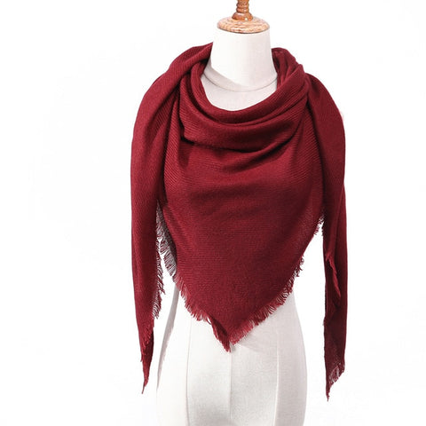 Designer knitted spring winter women scarf