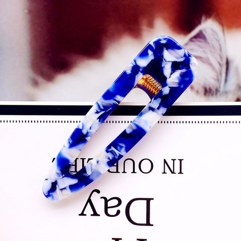 Acrylic Hollow Water drop Rectangle Tin Foil Sequins Hairpins