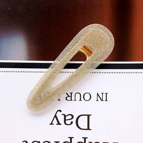 Acrylic Hollow Water drop Rectangle Tin Foil Sequins Hairpins