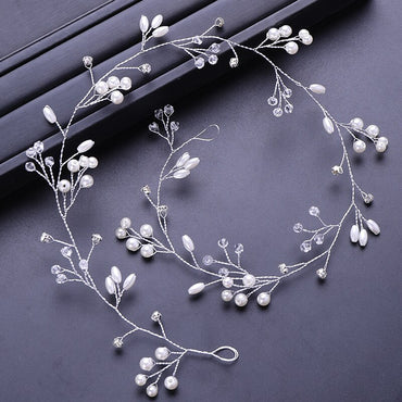 Pearl Crystal Headbands For Women Simple Hairbands