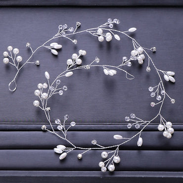 Pearl Crystal Headbands For Women Simple Hairbands